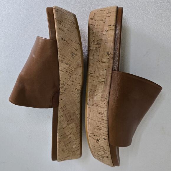 Stuart Weitzman Flatout Platform Sandal Brown Nappa Sz 8 M - Picture 7 of 10